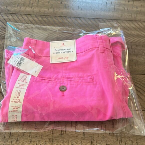 NWT🦩💄🩷 Pink is the new black! 5 Pockets BoyfriendKhakisShort 9” ins. Chic! - Picture 16 of 17
